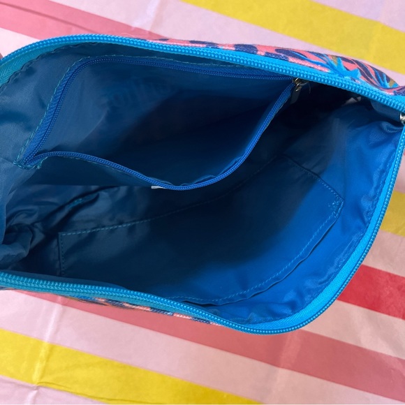 LuLaRoe Leopard Print And Palm Tree Print Cruise Cosmetic Pouch Limited Edition - Picture 6 of 7